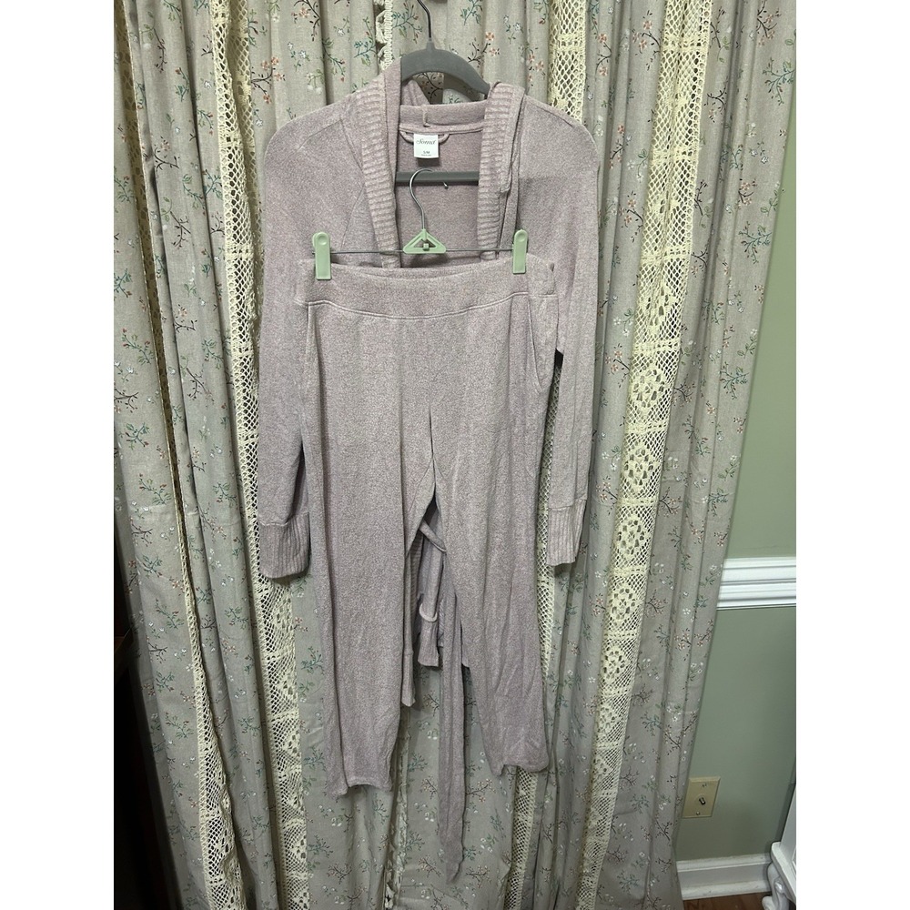 Soma Hooded Tie Cardigan (S/M) & Pants w/ Pockets (Small) Lounge Set